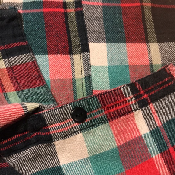 PASSPORT 3/4 Roll Sleeves Plaid Button Down Shirt - Picture 10 of 13